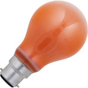 Schiefer - Ba22d Gloeilamp - Peervormig - Oranje - 60W - Dimbaar
