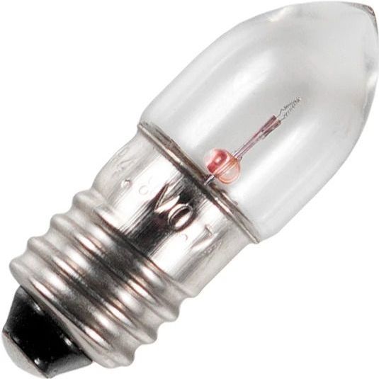 Schiefer E10 Krypton Lamp | 1.75W 2.5V 700mA 2500K | 11.5x30.5mm | 10 stuks