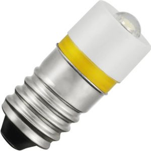 Schiefer E10 LED Lamp  | 0.56W 28V 20mA Geel | 10x23.5mm | 10 stuks