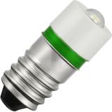 Schiefer E10 LED Lamp  | 0.56W 28V 20mA Groen | 10x23.5mm | 10 stuks