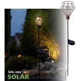 Luxform | Solar steeklamp Pentagon 2-set