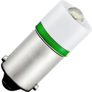 Schiefer BA9s LED Lamp  | 0.56W 24V/28V 20mA Groen | 10x23.5mm | 10 stuks