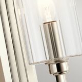 Kichler LED Wandlamp Kimrose | 1X E14 Max 40W | Polished Nickel