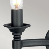 Elstead Lighting LED Wandlamp Saxon | 2X E14 Max 60W | Black