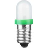 Schiefer E10 LED Lamp  | 0.69W 230V 3mA Groen | 8.5x28mm | 10 stuks