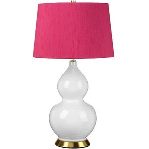 Elstead Lighting LED Tafellamp ISLA | 1X E27 Max 60W | Aged Brass, White, Pink