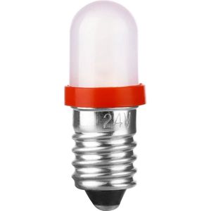 Schiefer E10 LED Lamp  | 0.65W 130V 5mA Rood | 8.5x28mm | 10 stuks