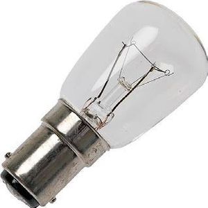 Schiefer BA15d Buis Gloeilamp | 15W 2700K 100lm 50V | Dimbaar