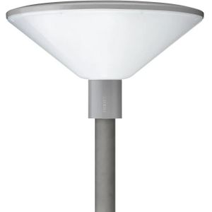 Philips LED Mastarmatuur | 54W 3000K 3584lm 830  | Ø62mm Zilver IP66 | TownGuide Performer