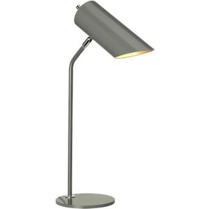 Elstead Lighting LED Tafellamp Quinto | 1X E27 Max 8W | Dark Grey/Polished Nickel