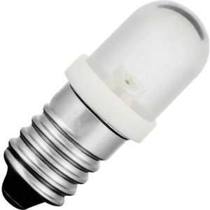 Schiefer E10 LED Lamp  | 0.36W 24V 15mA Wit | 8.5x28mm | 10 stuks
