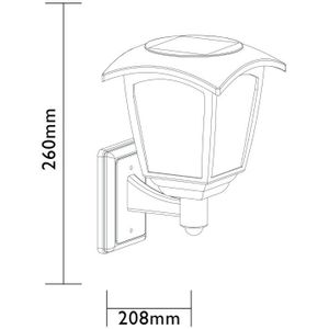 Luxform - Solar Intelligent Hybride Tuinlamp - Florida - 20 Lumen - Priklamp - Werkend op zonne-energie