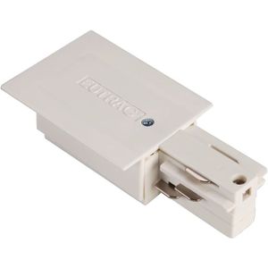 SLV Onderdeel | EUTRAC voeding voor 3-fasen inbouwrail, verkeerswit, aarde rechts | EUTRAC SYSTEM