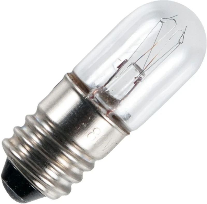 Schiefer E10 Gloeilamp | 2W 80V 25mA 2500K | 10x28mm | 10 stuks