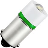 Schiefer BA9s LED Lamp  | 0.96W 48V 20mA Groen | 10x23.5mm | 10 stuks