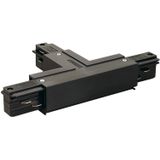 SLV Onderdeel | EUTRAC T-verbinder met voedingsmogelijkheid, aarde binnen, rechts, zwa | EUTRAC SYSTEM