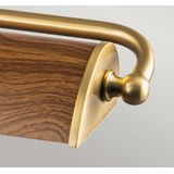 Elstead Lighting LED Schilderijverlichting Winchfield | 4X E14 Max 40W | Dimbaar | Aged Brass & Oak Effect