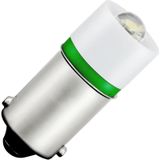 Schiefer BA9s LED Lamp | 0.12W 6V 20mA Groen | 10x23.5mm | 10 stuks