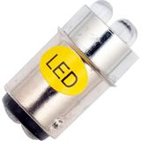 Schiefer BA15d LED Lamp | 0.48W 24V 20mA Geel | 16x35mm | 10 stuks