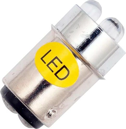 Schiefer BA15d LED Lamp | 0.48W 24V 20mA Geel | 16x35mm | 10 stuks