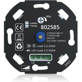 KOOPLED LED Dimmer - 0,3W tot 500W | Universele LED Dimmer - Led Dimmer Inbouw - Dimmer Schakelaar