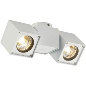 SLV  LED Plafondlamp | 2X GU10 Max 50W  |  IP20 Dimbaar Wit | ALTRA DICE