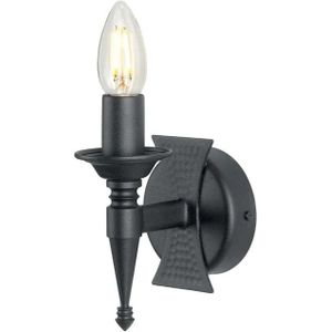 Elstead Lighting LED Wandlamp Saxon | 1X E14 Max 60W | Black