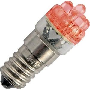 Schiefer E14 LED Lamp  | 2.2W 220V 10mA Rood | 18x45mm | 10 stuks