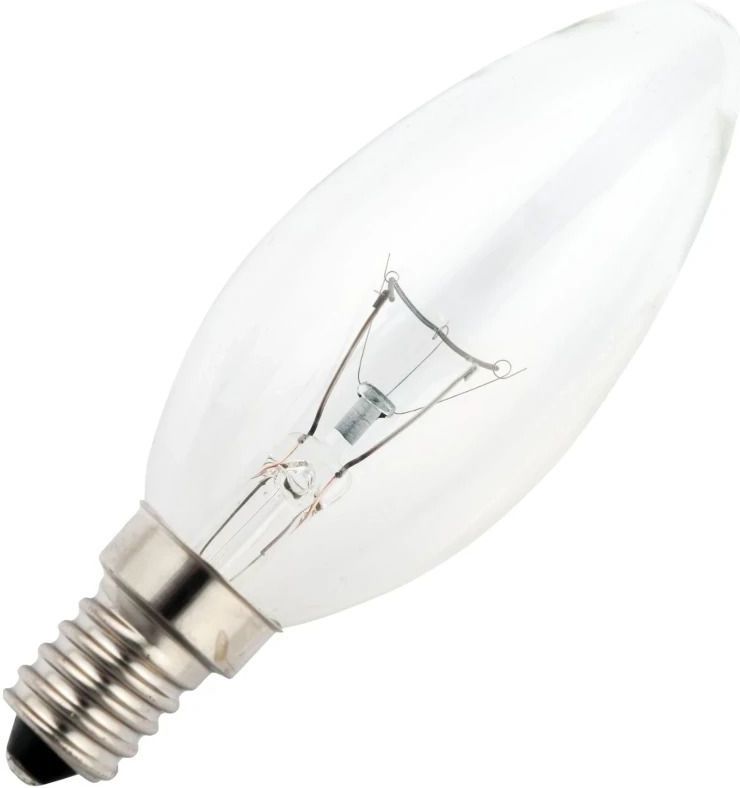 Schiefer E14 Kaars Gloeilamp | 25W 2700K 240lm 65V | Dimbaar