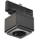 SLV - EUTRAC - Rail Contactdoos - Zwart - 3-fasesysteem