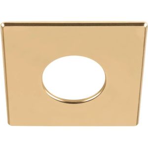 SLV Onderdeel | UNIVERSAL DOWNLIGHT afdekking | voor Downlight IP65 | hoekig | goud mat