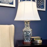 Elstead Lighting LED Tafellamp Blue Hex | 1X E27 Max 60W | Blue and White