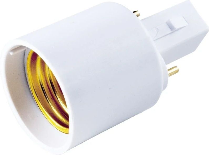 Schiefer - Adapter G23 naar E27 - Lampaccessoire - Zwart - Kunststof