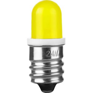 Schiefer E12 LED Lamp  | 24V Geel | 13x33mm | 10 stuks