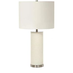 Elstead Lighting LED Tafellamp Ripple | 1X E27 Max 60W | White with White Shade
