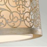 Feiss LED Plafondlamp Arabesque | 2X E27 Max 40W | Dimbaar | Silver Leaf Patina