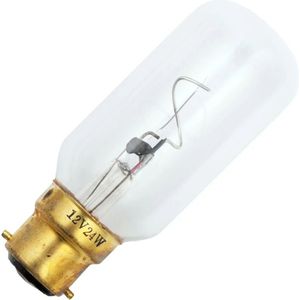 Schiefer Voertuiglamp | Ba22d T38x98 12V 24W C-8 Helder 1.5K uur 18cd