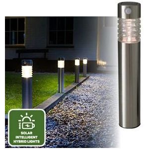 Luxform | Solar Intelligente Hybride Paal lamp Arizona met bewegingsmelder