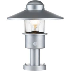 Elstead Lighting Mini LED Tuin Pilaar Klampenborg | 1X E27 Max 60W | IP44 (Outdoor) | Silver