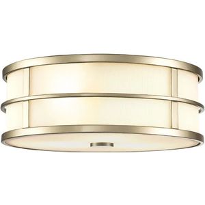 Feiss LED Plafondlamp Fusion | 3X E27 Max 40W | Dimbaar | Painted Natural Brass