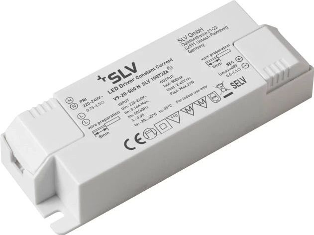 SLV LED Driver | 500mA 21W 220V/240V | IP20