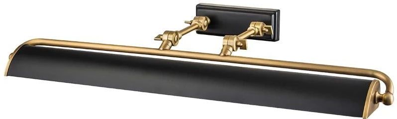 Elstead Lighting - Winchfield - LED Schilderijverlichting - Aged Brass & Matte Black - 4X E14 Max 40W - Dimbaar