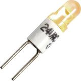 Schiefer Bi-pin LED Lamp | 0.28W 28V 10mA Geel | 4x10mm | 10 stuks