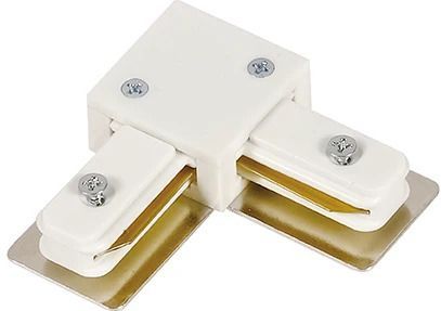 L-connector - Wit - 1-fase Rail