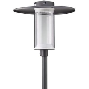 Philips LED Mastarmatuur | 17.6W 3000K 2300lm 730  | Ø60mm Antraciet IP66 | CityClassic