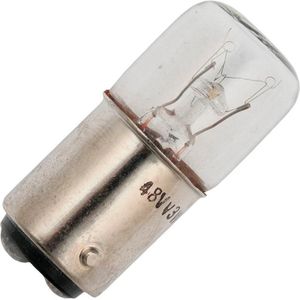 Schiefer BA15d Gloeilamp | 5W 48V 104mA 2500K | 16x35mm | 10 stuks