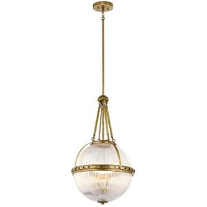 Kichler LED Pendelarmatuur Aster | 3X E14 Max 60W | Dimbaar | Natural Brass