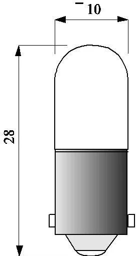 Schiefer BA9s Gloeilamp | 4W 24V 166mA 2500K | 10x28mm | 10 stuks