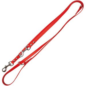 Schecker Biothane riem, 2,2m / 13 mm rood