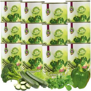 Schecker - Puur groente - groen 12 x 410g